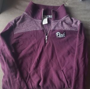 PINK Victoria's secret mid zip sweater pullover